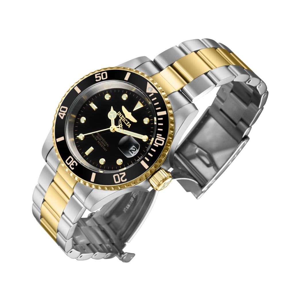 Invicta Pro Diver Men's Watch - 40mm, Steel, Gold (26973) - Oikos Center